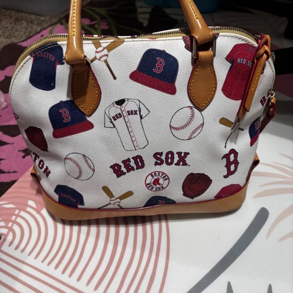 Dooney & Bourke MLB Boston Red Sox Zip Zip Satchel - RED SOX - Picture 4 of 4
